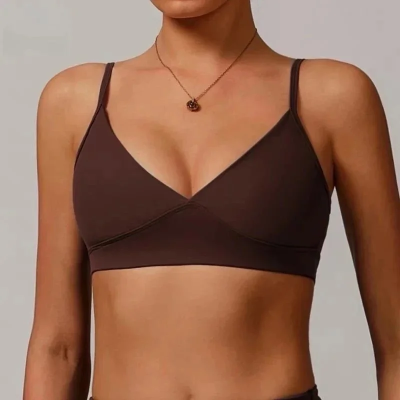 Other Bralette DWX8998 Chocolate Brown Underwear Brown - 1