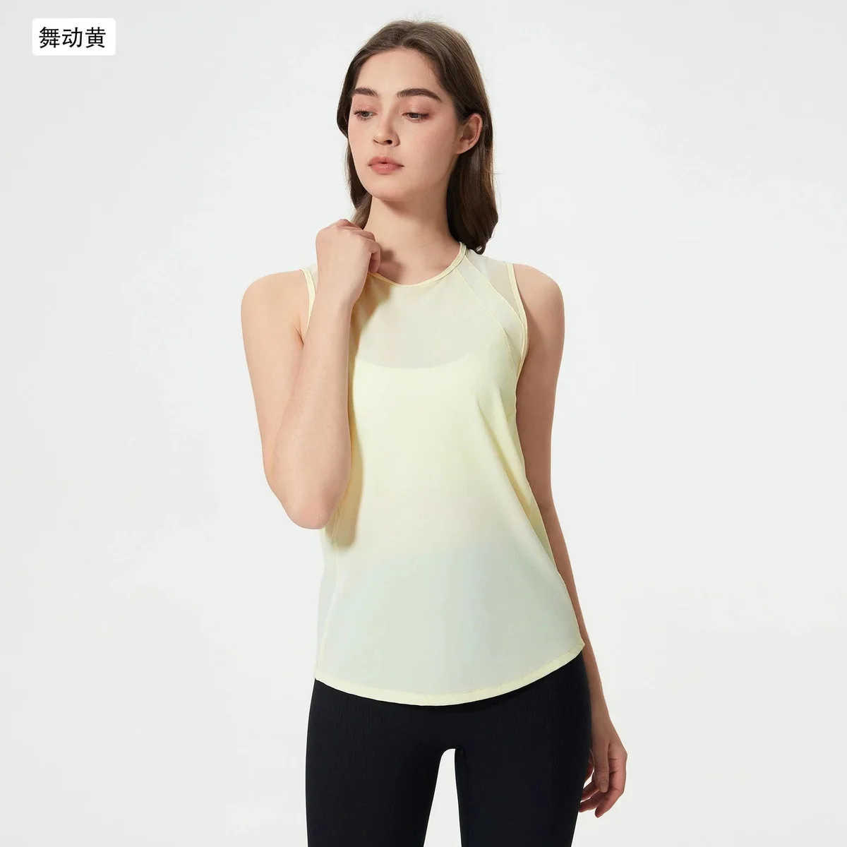 Other 舞动黄 Solid Tank Top Women's Yellow - 1