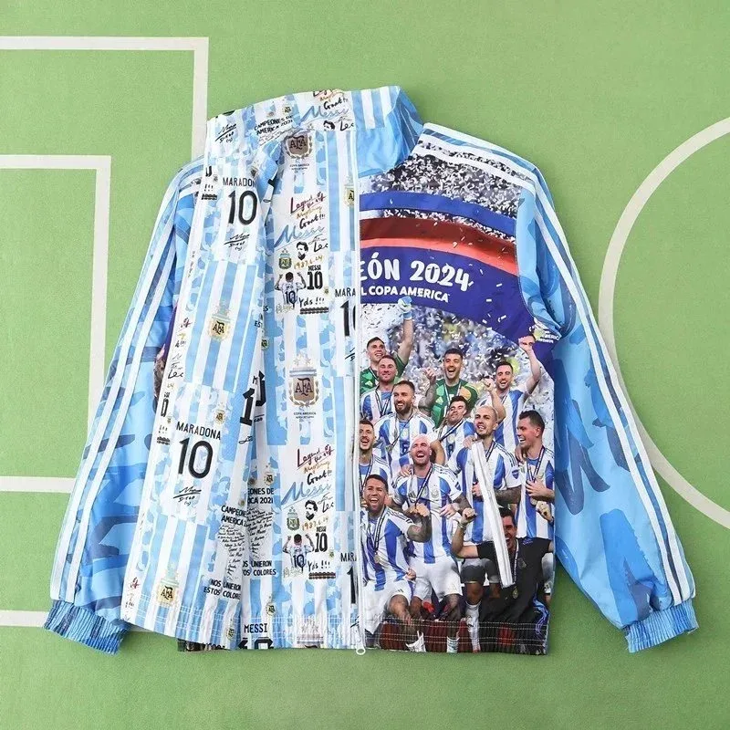 Adidas Adidas Classic Football Argentina Copa America Jacket Player Edition Blue - 1