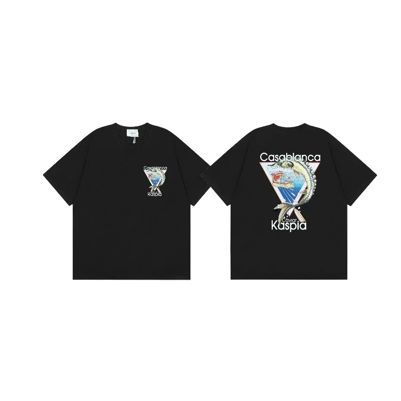 Casablanca Casablanca Casablanca Kaspia Black T-Shirts Black - 1