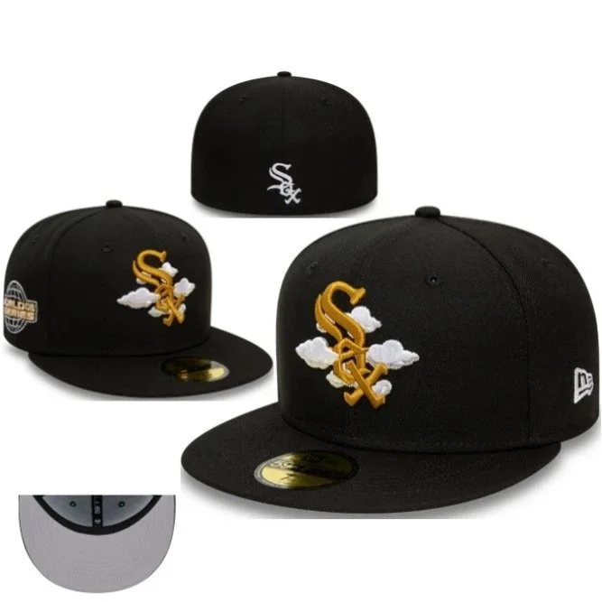 New Era New Era 59FIFTY Chicago White Sox Black Cap Black - 1