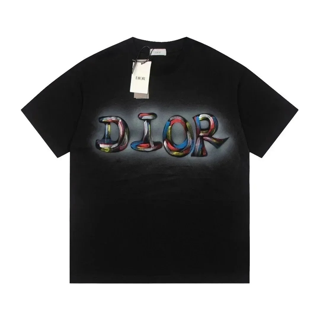 Dior Dior Air Force 1 T-Shirt Black Multicolor Print Black - 1