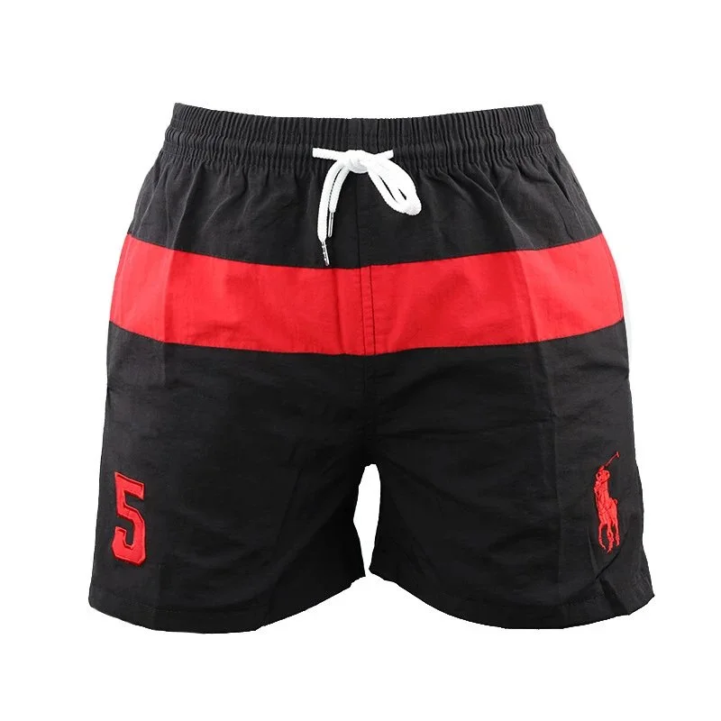 Polo Ralph Lauren Polo Ralph Lauren Classic Logo Black & Red Shorts Black - 1