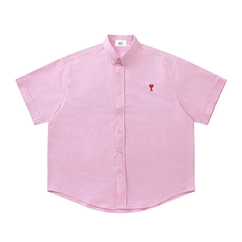 Amiri AMIRI Pink Short Sleeve Button Down Shirt Pink - 1