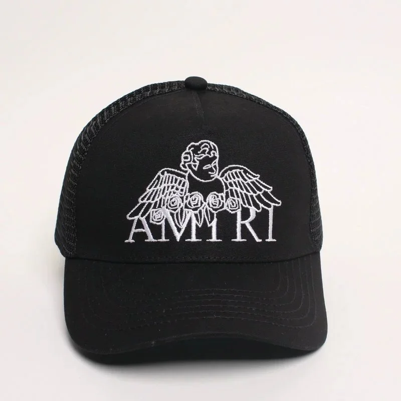 Amiri Amiri Angel Rose Black Trucker Cap Black - 1