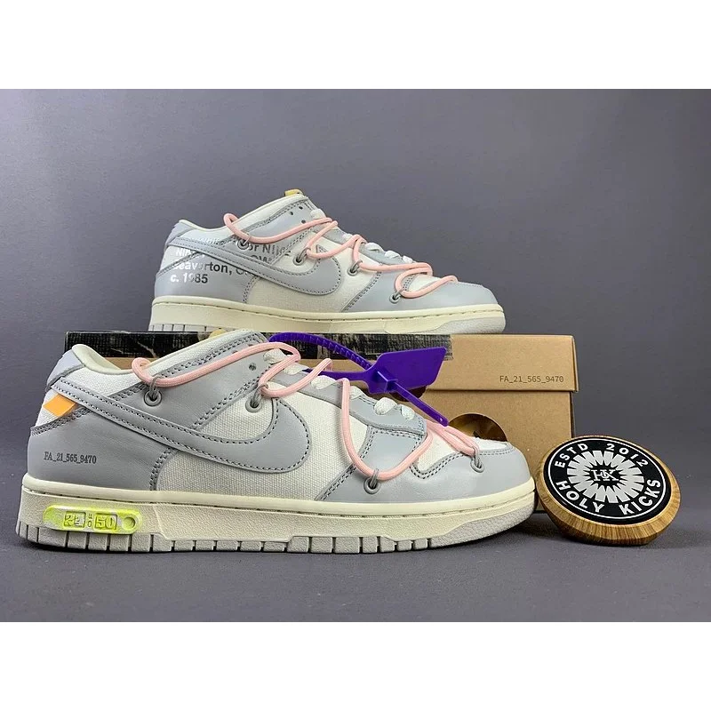 Nike Nike x Holy Kicks Dunk Low Grey/Pink/Yellow Sneakers Grey