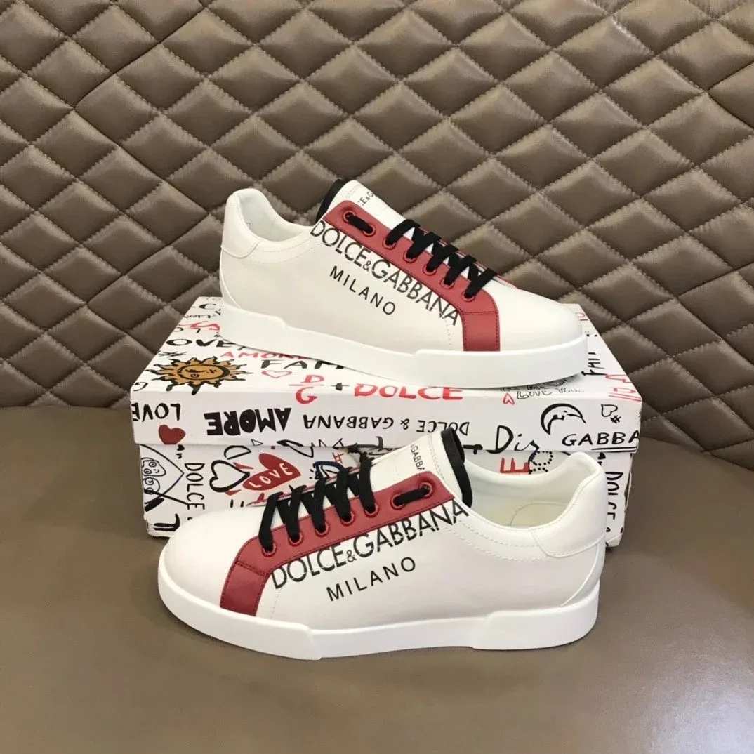 Dolce & Gabbana Dolce & Gabbana DG White/Red/Black Sneakers White