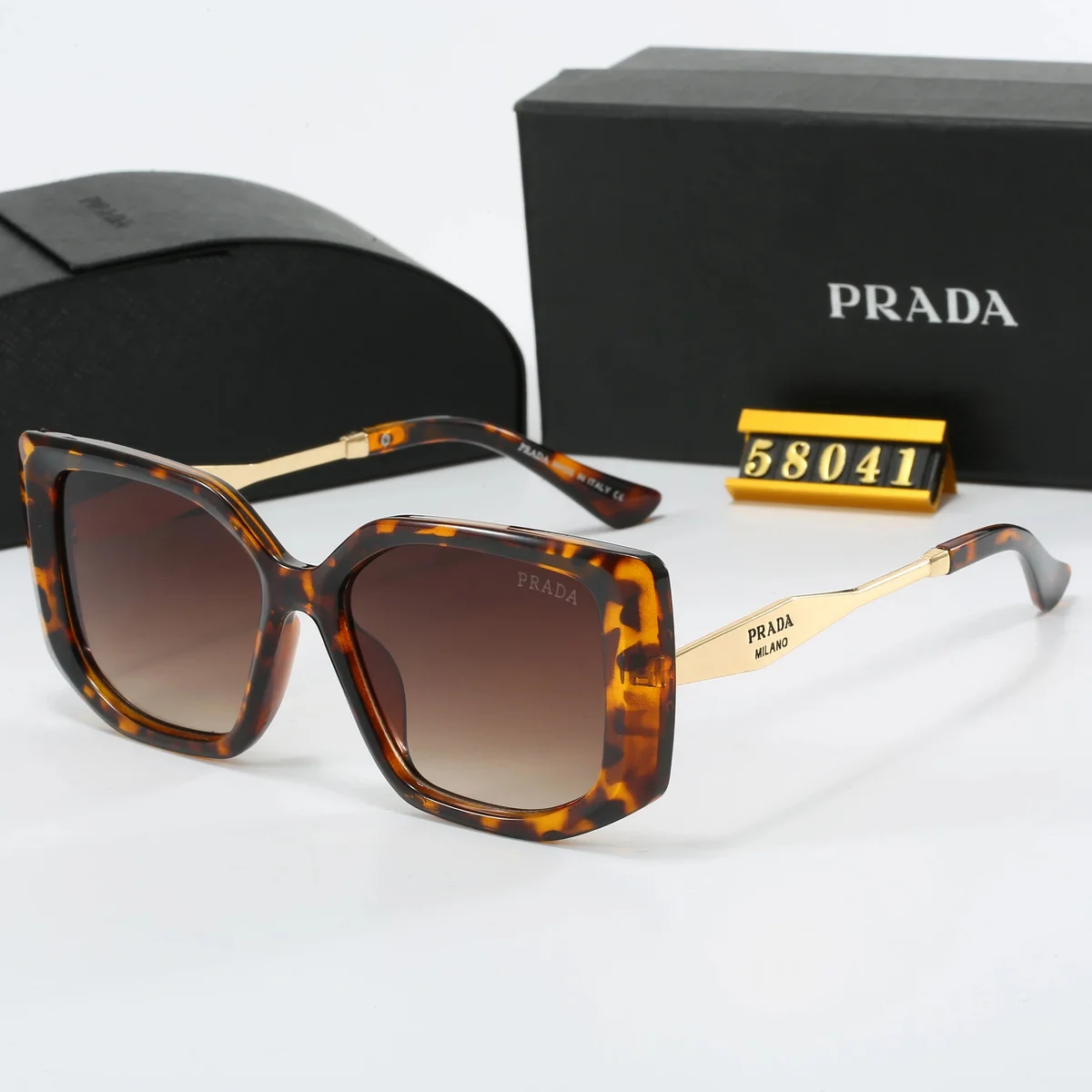 Prada Prada 58041 Tortoiseshell Sunglasses Brown - 1