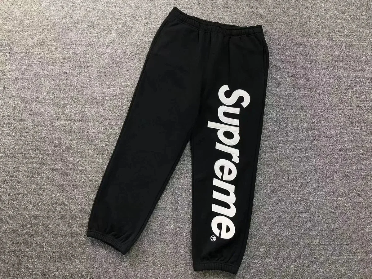 Supreme Supreme Supreme Black/White Sweatpants Black - 1