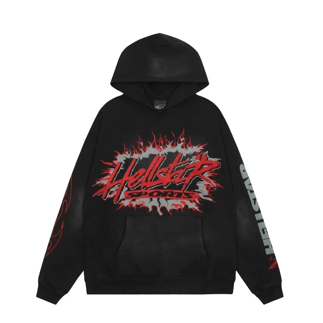 Hellstar Hellstar Black Graphic Hoodie Black - 1