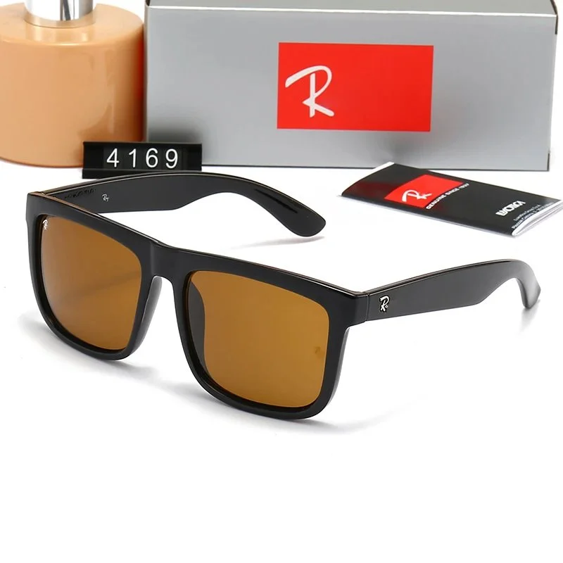 Ray-Ban Ray-Ban Clubmaster Polarized Brown Sunglasses Black - 1