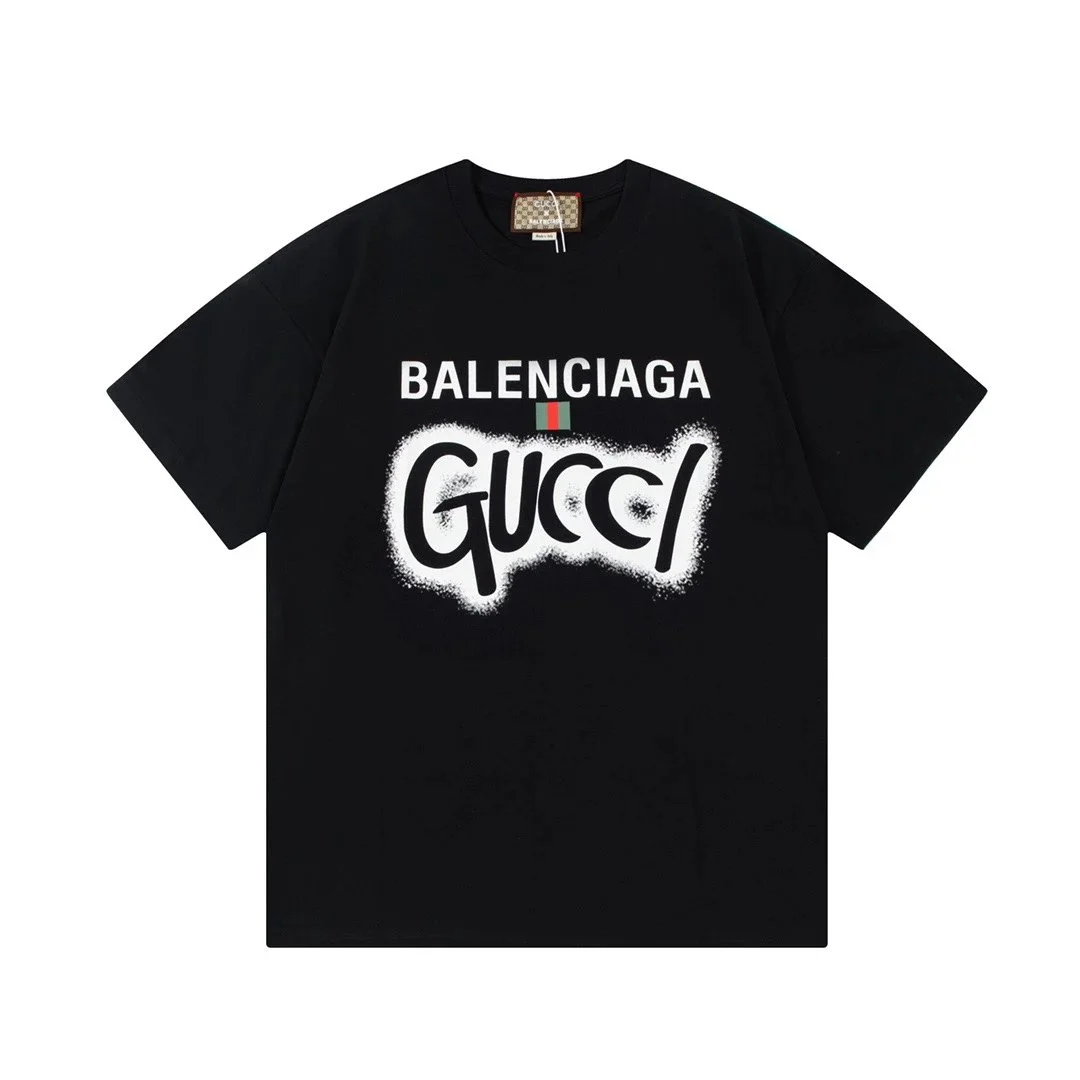 Gucci Gucci Balenciaga Black T-Shirt Black - 1