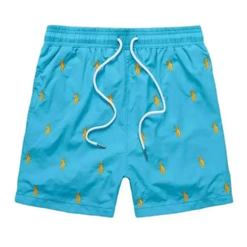 Polo Ralph Lauren Polo Ralph Lauren Big Pony Blue Embroidered Shorts Blue - 1