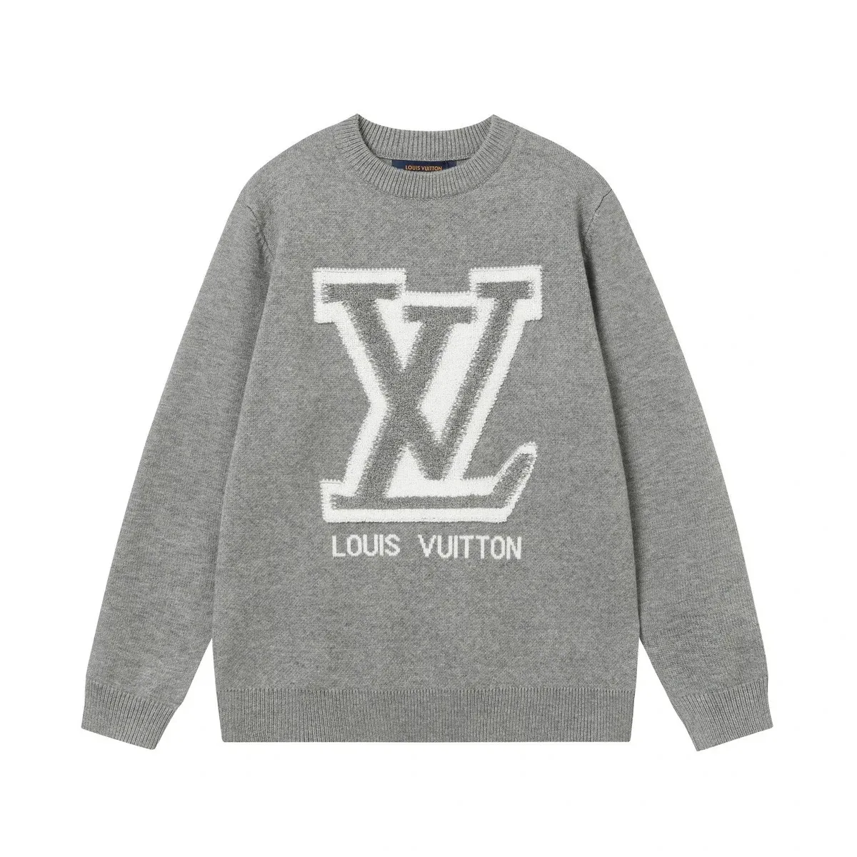 Louis Vuitton Louis Vuitton Heather Grey Monogram Knit Sweater Grey