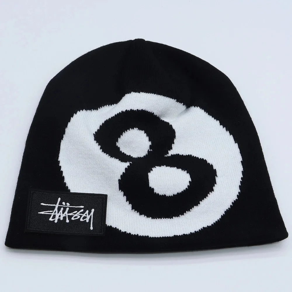 Stussy Stussy 8 Ball Black/White Beanie Black