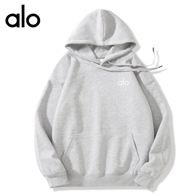 Alo Yoga Alo Hoodie Light Grey印花款 Sweatshirt Grey - 1