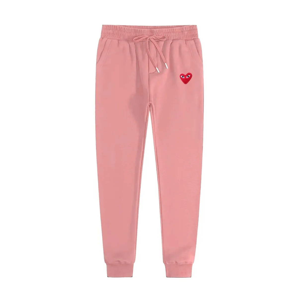Comme des Garçons Comme des Garçons Heart Logo Pink Sweatpants Pink - 1