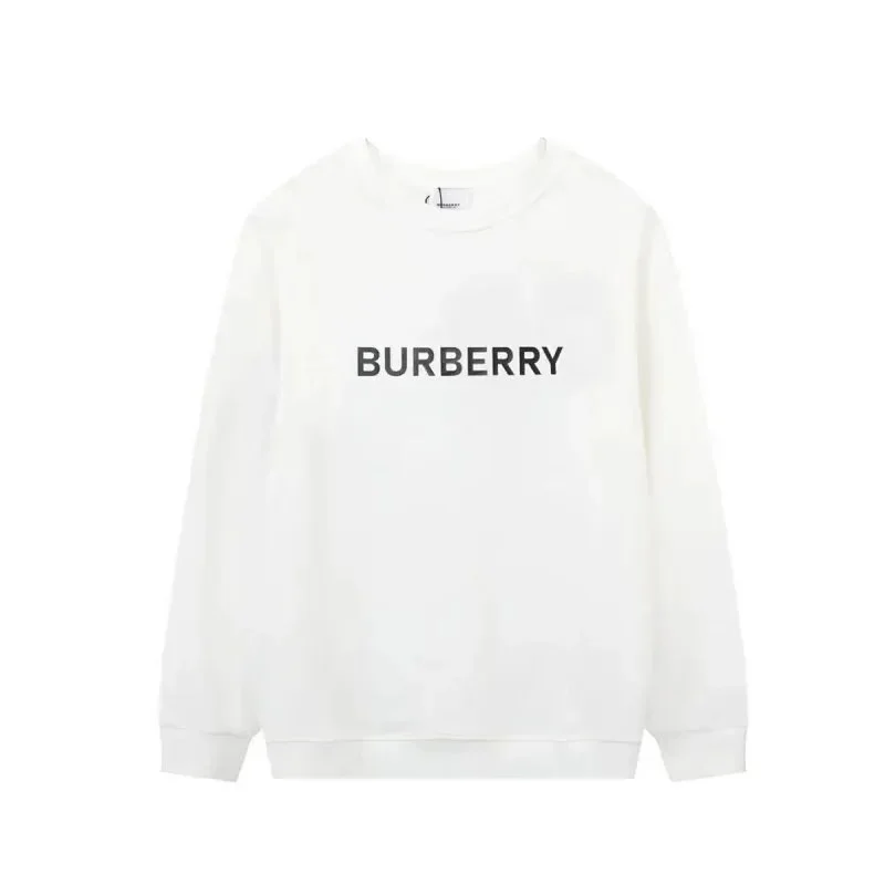 Burberry Burberry White Logo Crewneck Sweatshirt White - 1