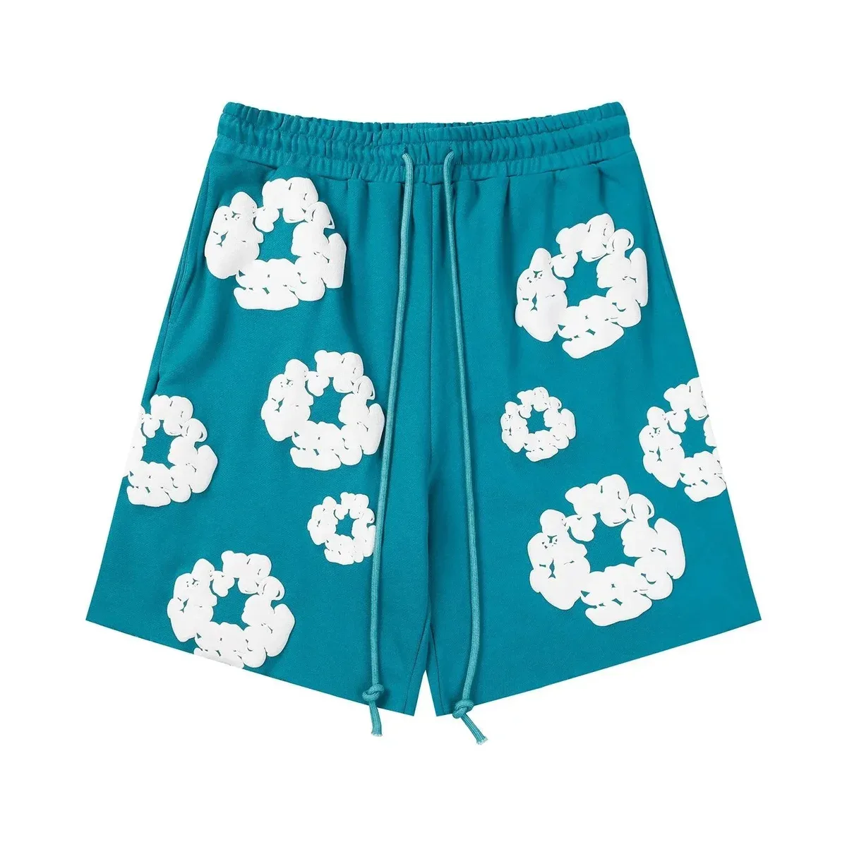 Other Blue Cloud Print Shorts Blue - 1