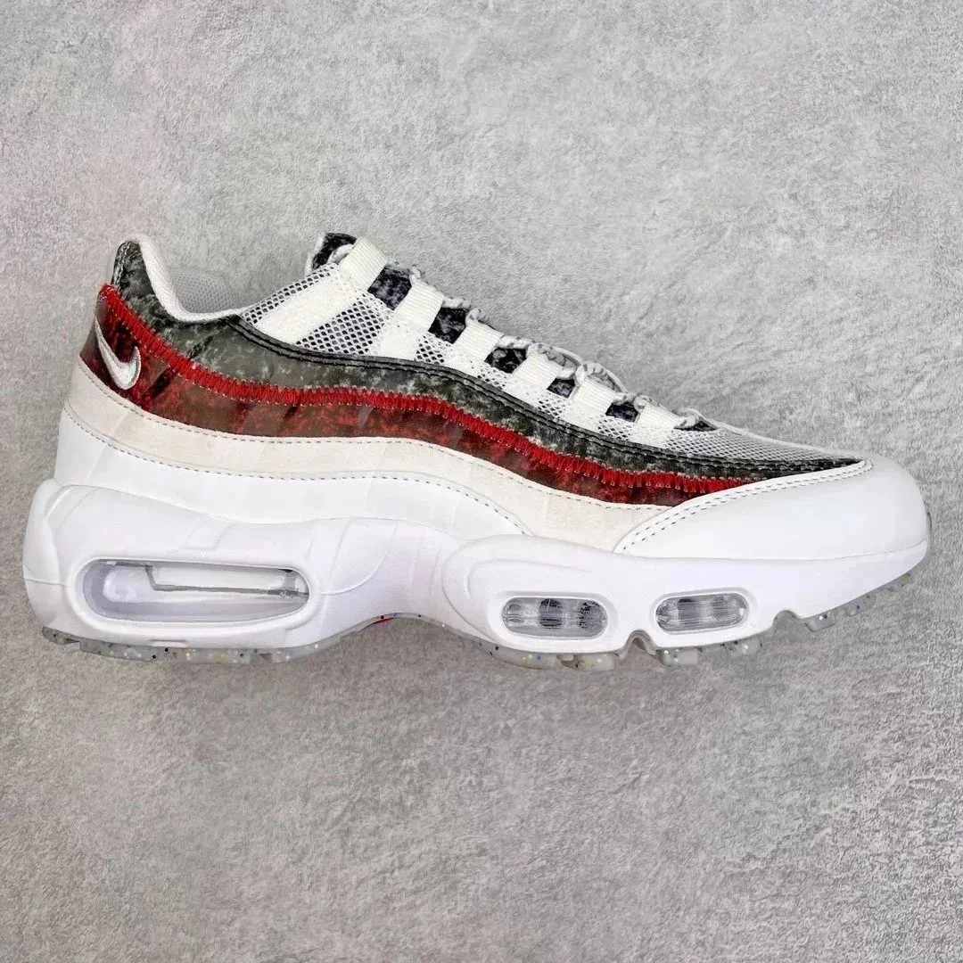 Nike Nike Air Max 95 White Grey Red Sneakers White - 1