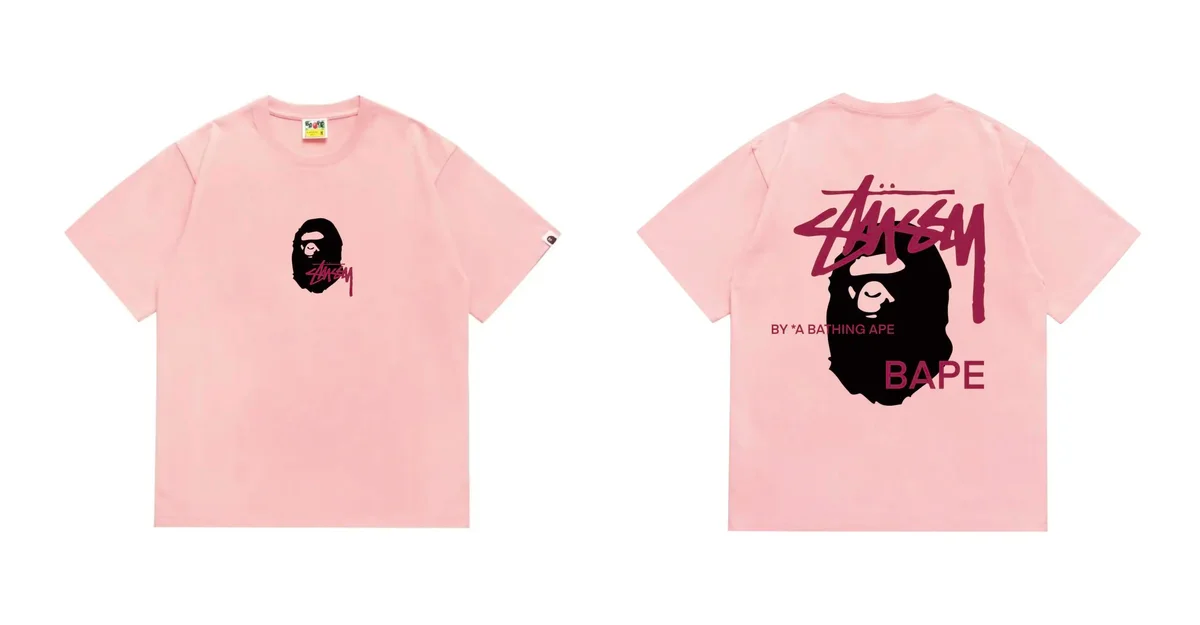 A Bathing Ape A Bathing Ape BAPE STA Pink T-Shirt Pink - 1