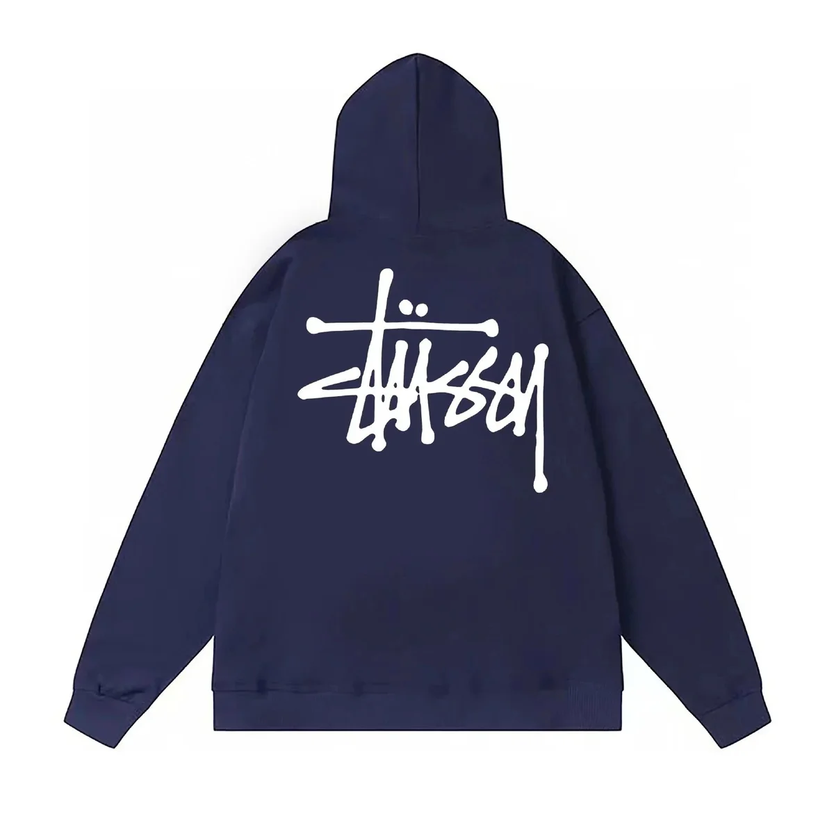 Stussy Stussy Stüssy Basic Logo Navy Hoodie Navy - 1