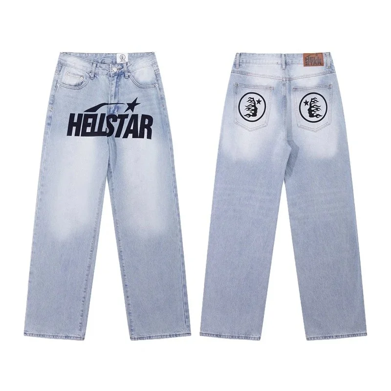 Hellstar Hellstar Style 11 Light Wash Denim Jeans Blue - 1