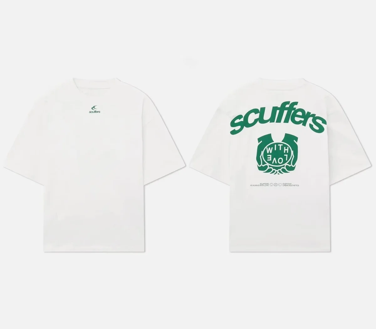 Scuffers Scuffers White 'With Love' T-Shirt White - 1