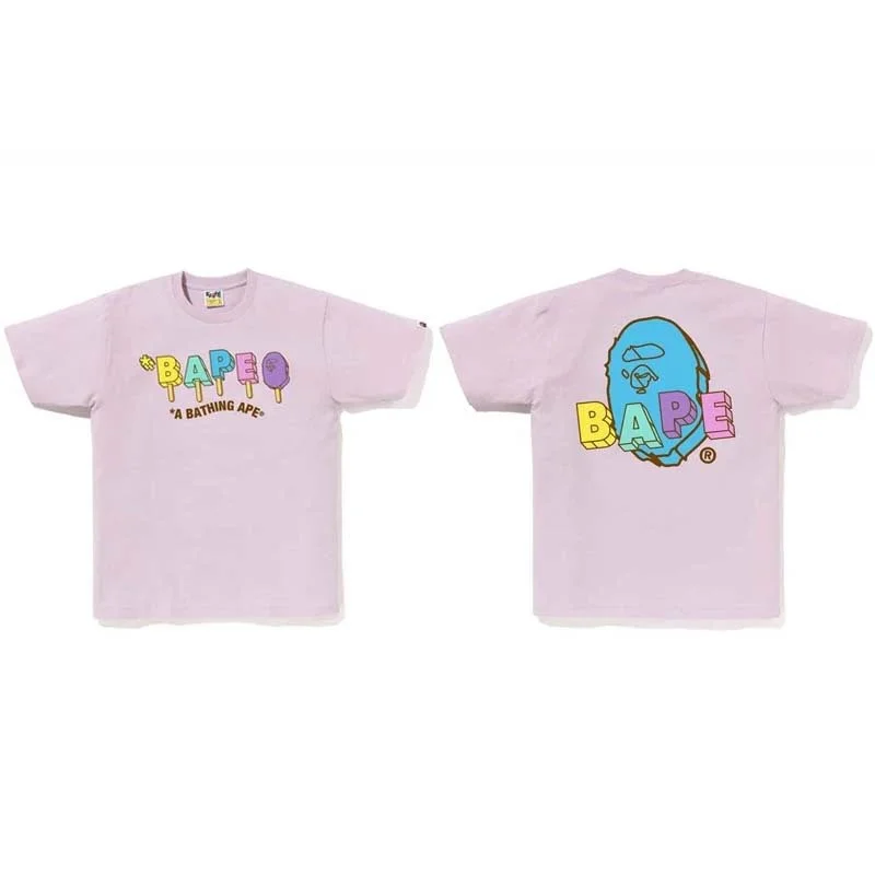 A Bathing Ape A Bathing Ape BAPE STA Pastel Pink T-Shirt Pink - 1