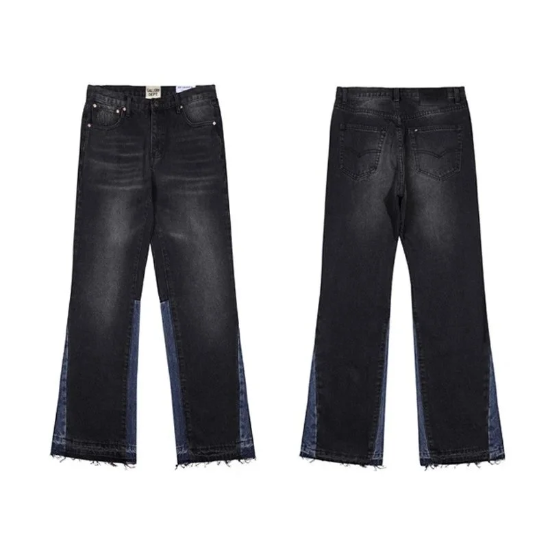 Levis 501 Black/Blue Color-Blocked Jeans