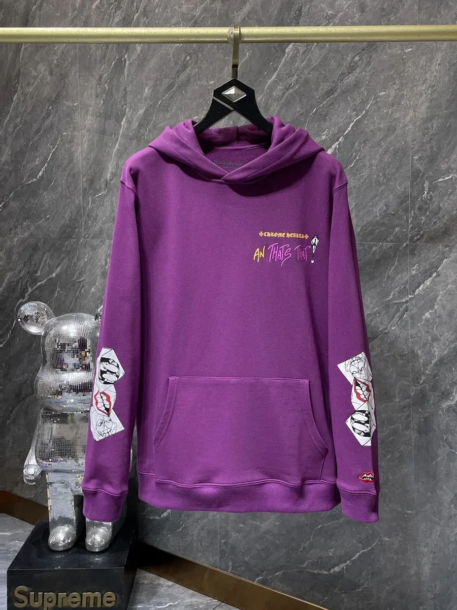 Chrome Hearts Chrome Hearts CH Violet Graphic Hoodie Purple