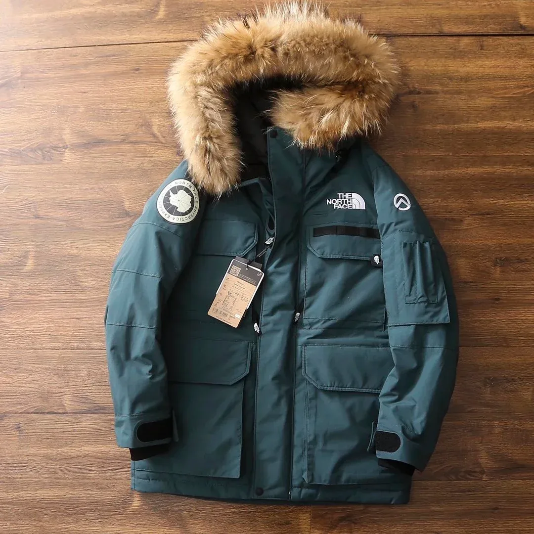The North Face The North Face Nuptse Expedition Parka Dark Green Navy - 1