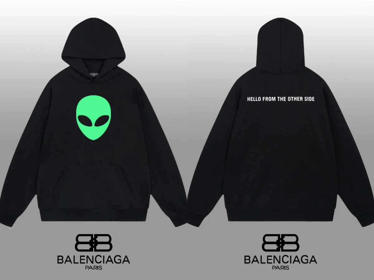 Balenciaga Balenciaga Alien Hoodie Black Green Black - 1