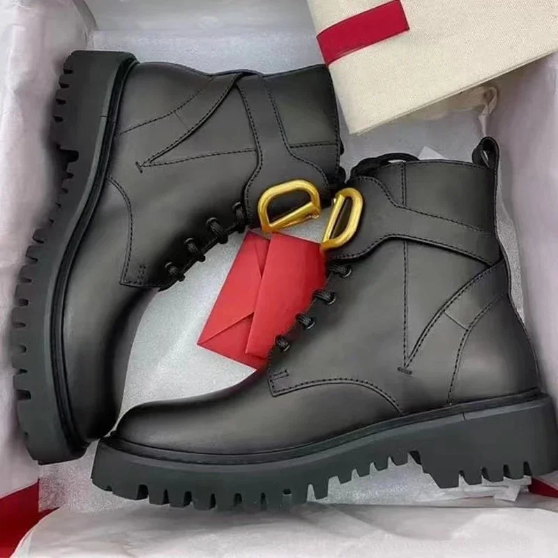 Valentino Valentino Rockstud Black Leather Boots Black - 1