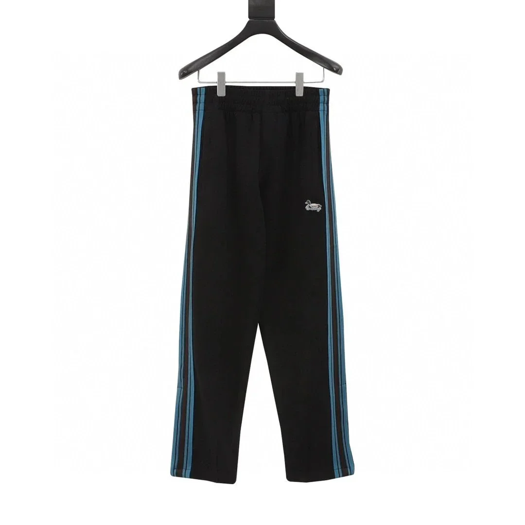 Evisu Evisu Seagull Black/Blue Stripe Track Pants Black - 1