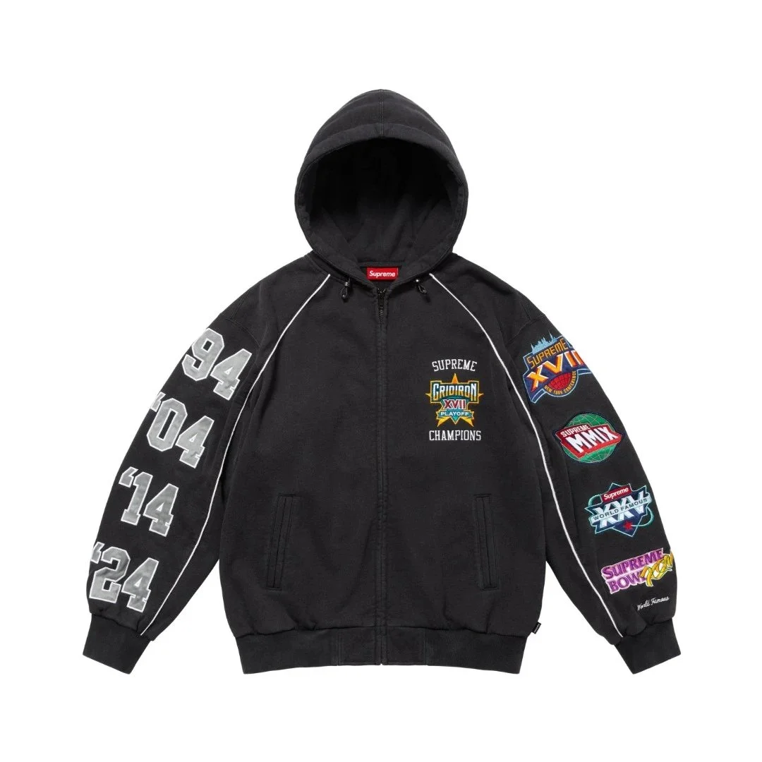 Supreme Supreme Gridiron Champions Black Hoodie Black - 1