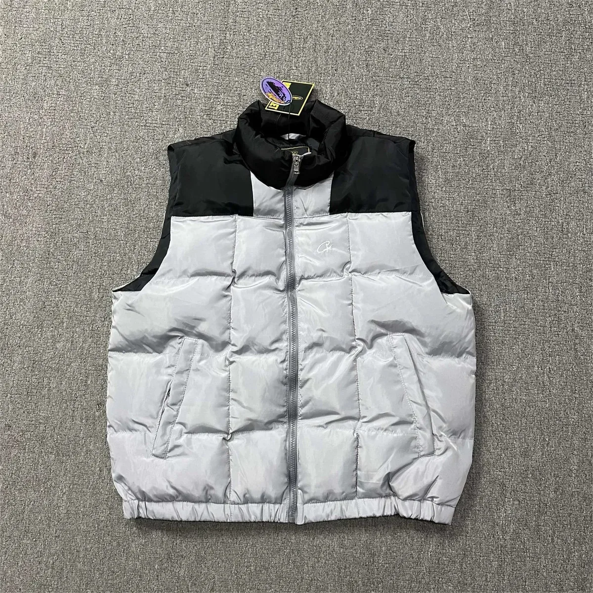 Corteiz Corteiz CRTZ Puffer Vest Corteiz03 Silver Silver - 1