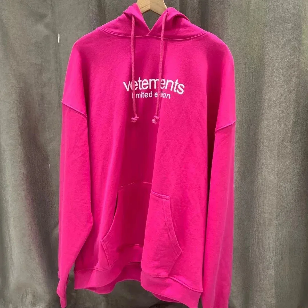 Vetements Vetements Rose Red Hoodie Pink - 1