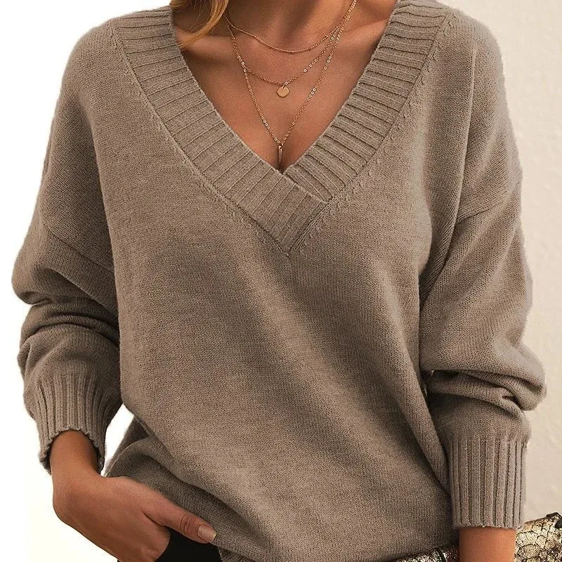 Other Cardigan Sweater in Beige V-Neck Knitwear Beige - 1