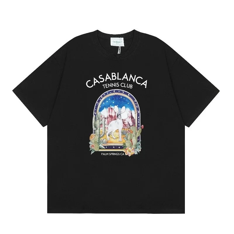 Casablanca Casablanca Tennis Club Black Graphic T-Shirt Black - 1