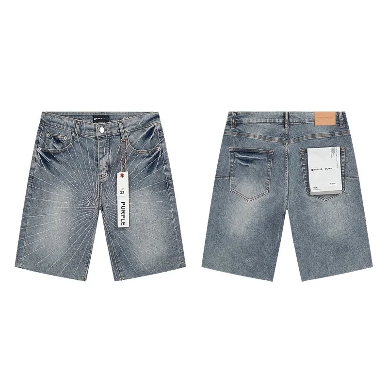 Purple Brand Purple Brand P001 Blue Denim Shorts Blue - 1