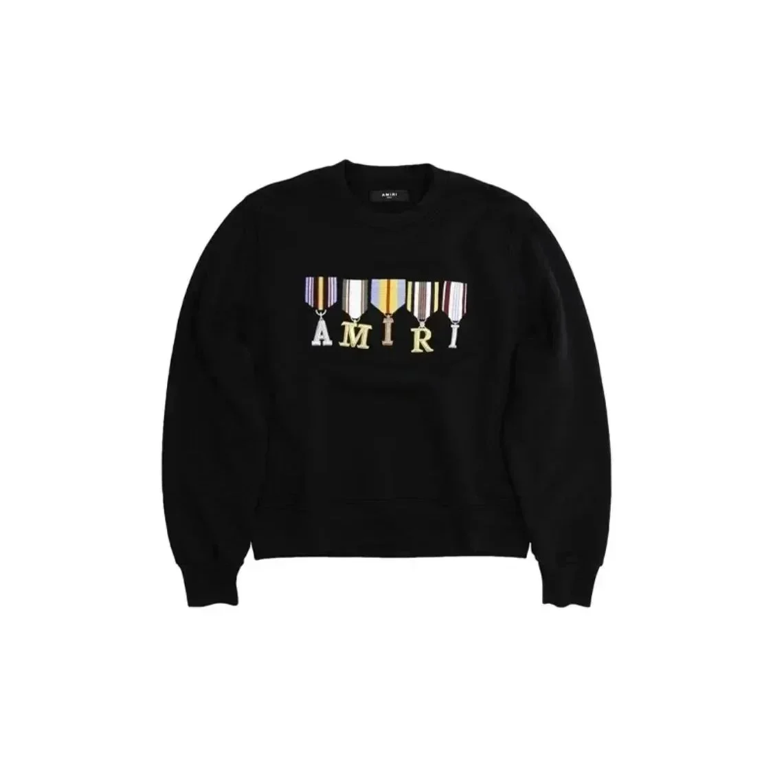 Amiri Amiri AMIRI Black Medal Embroidered Sweatshirt Black