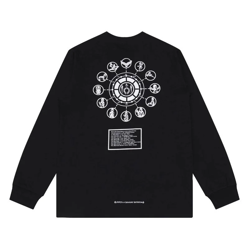 Chrome Hearts Chrome Hearts Zodiac Long Sleeve T-Shirt Black Black - 1
