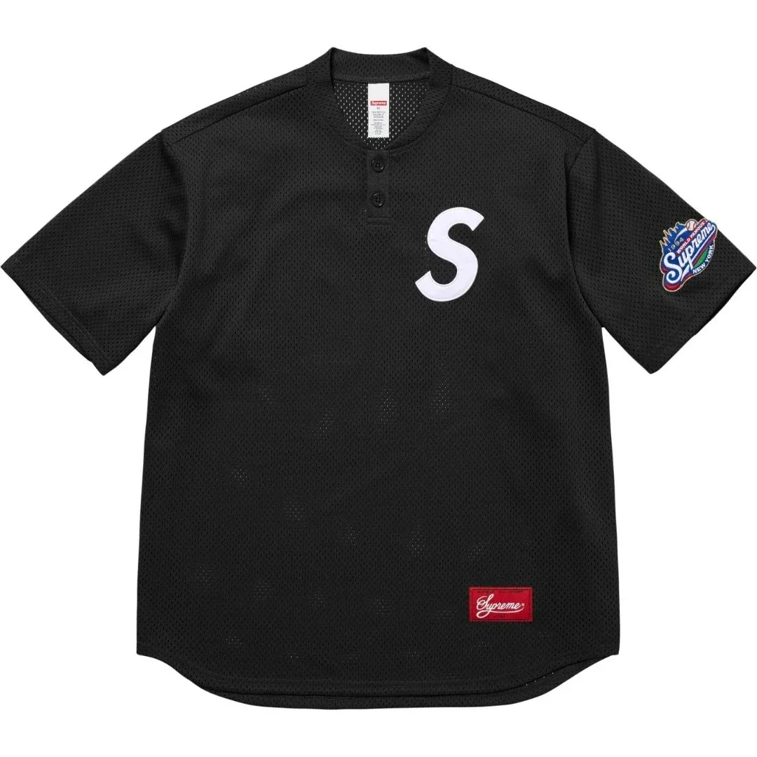 Supreme Supreme Baseball Jersey G071 Black T-Shirt Black - 1