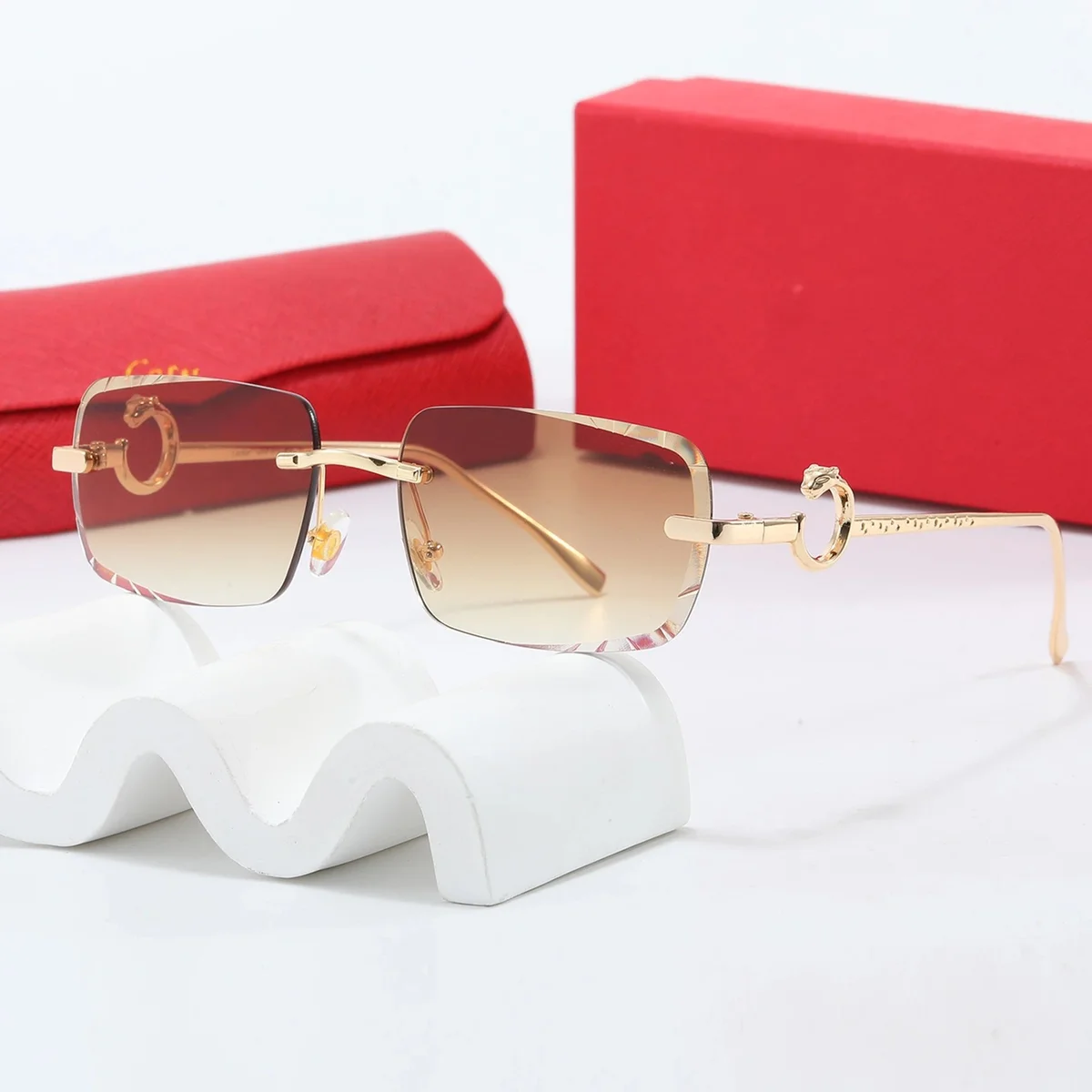 Cartier Cartier Soleil Blanc Gradient Sunglasses Gold - 1