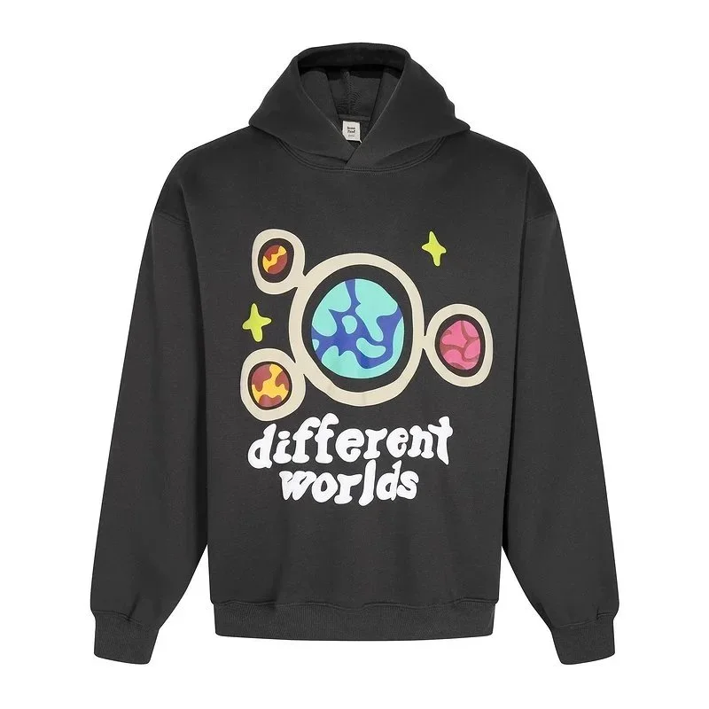 Other Unisex Different Worlds Hoodie 18深灰色 Grey - 1
