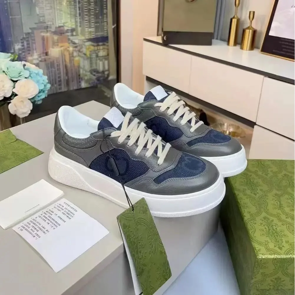 Other Unisex 13号色 Platform Sneakers Blue - 1