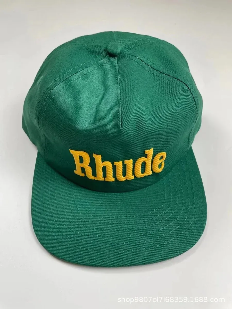 Rhude Rhude Green 'Rhude' Embroidered Snapback Cap Green - 1