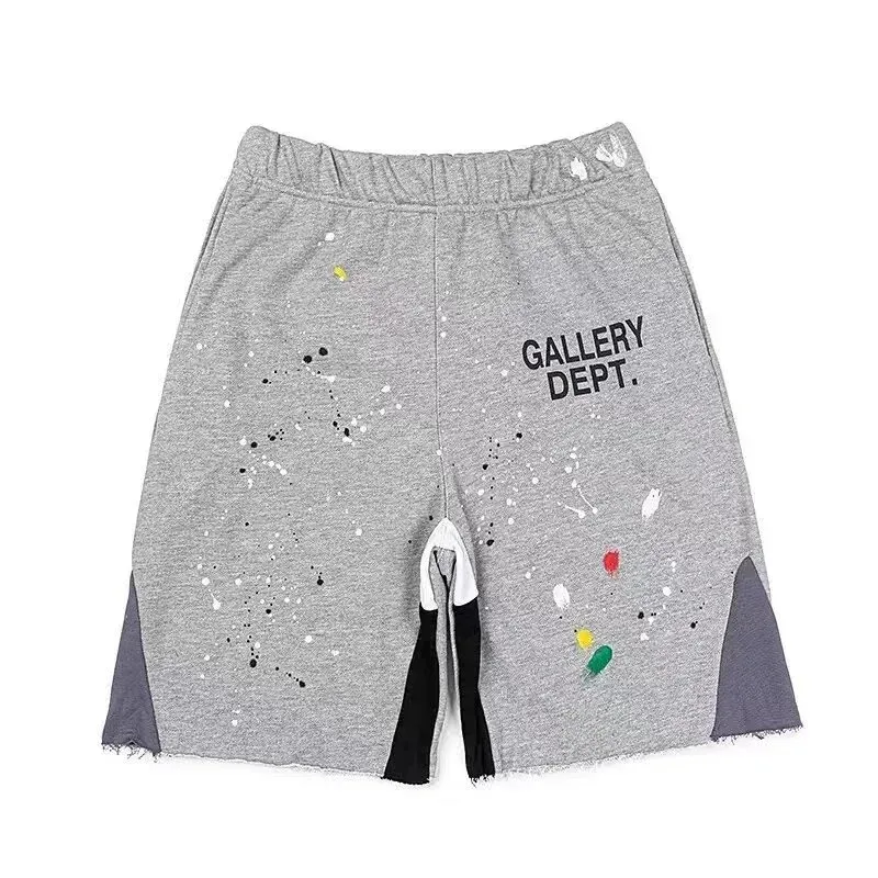 Gallery Dept. Gallery Dept. 303 Grey Shorts with Paint Splatter Design Grey - 1