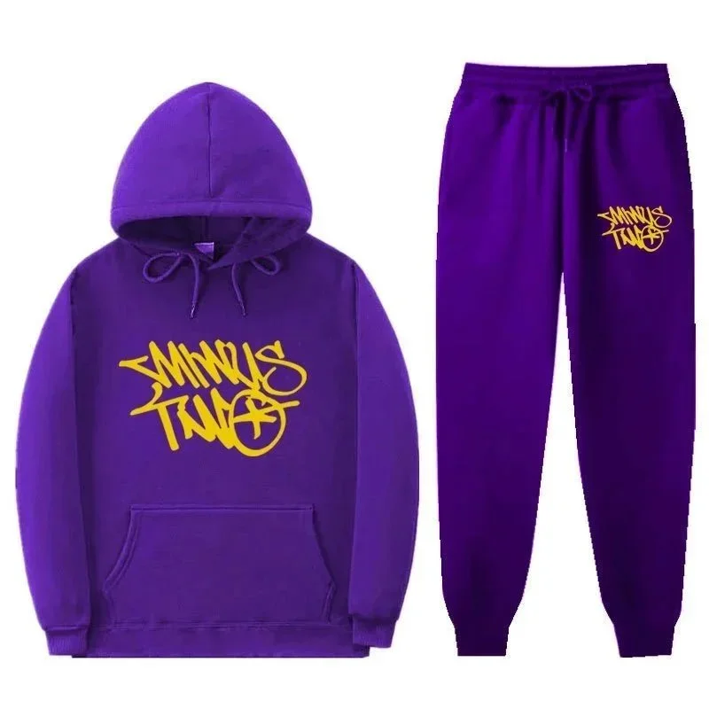 Other Purple SMANNUS TANG Hoodie & Pants Set Purple - 1